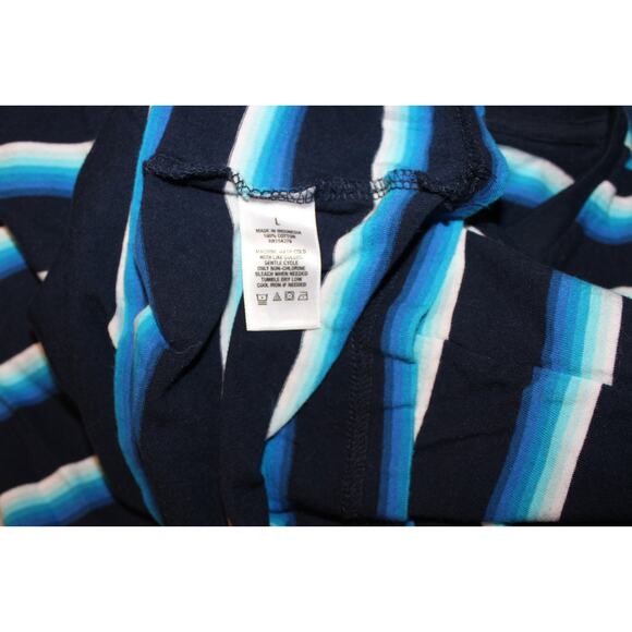 AEROPOSTAL T-Shirt Men's Large Blue Strips Short Sleeve - Picture 7 of 12